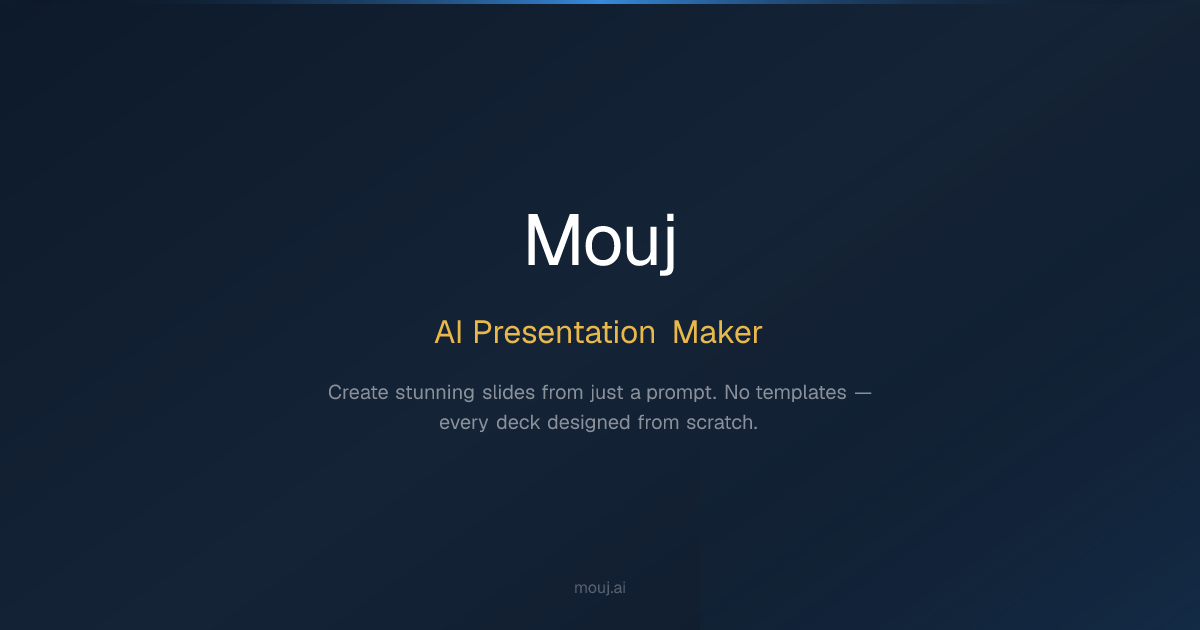 I’m terrible at creating PowerPoints so i built a side project for it